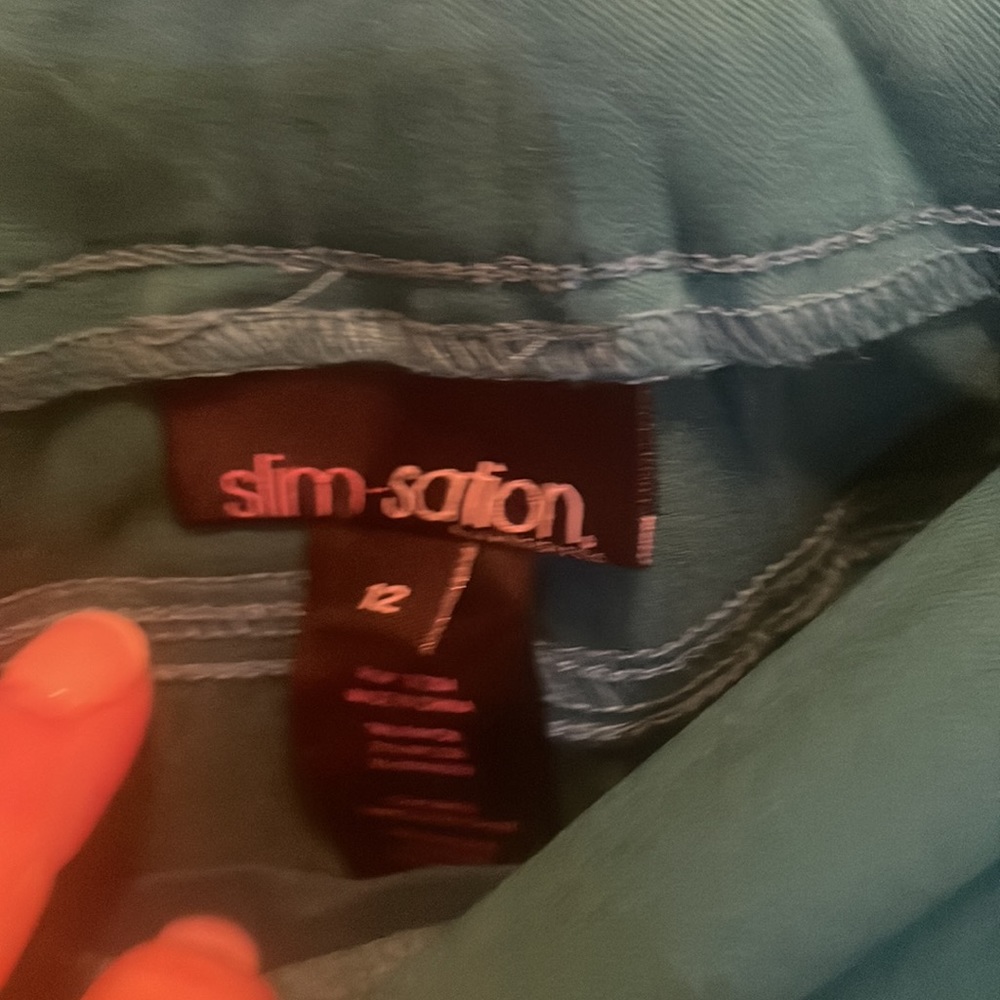 Slimsations dark turquoise elastic waist - Picture 3 of 4